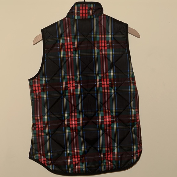 Plaid J Crew Factory Stuart Tartan Plaid Vest size Small - Picture 6 of 6